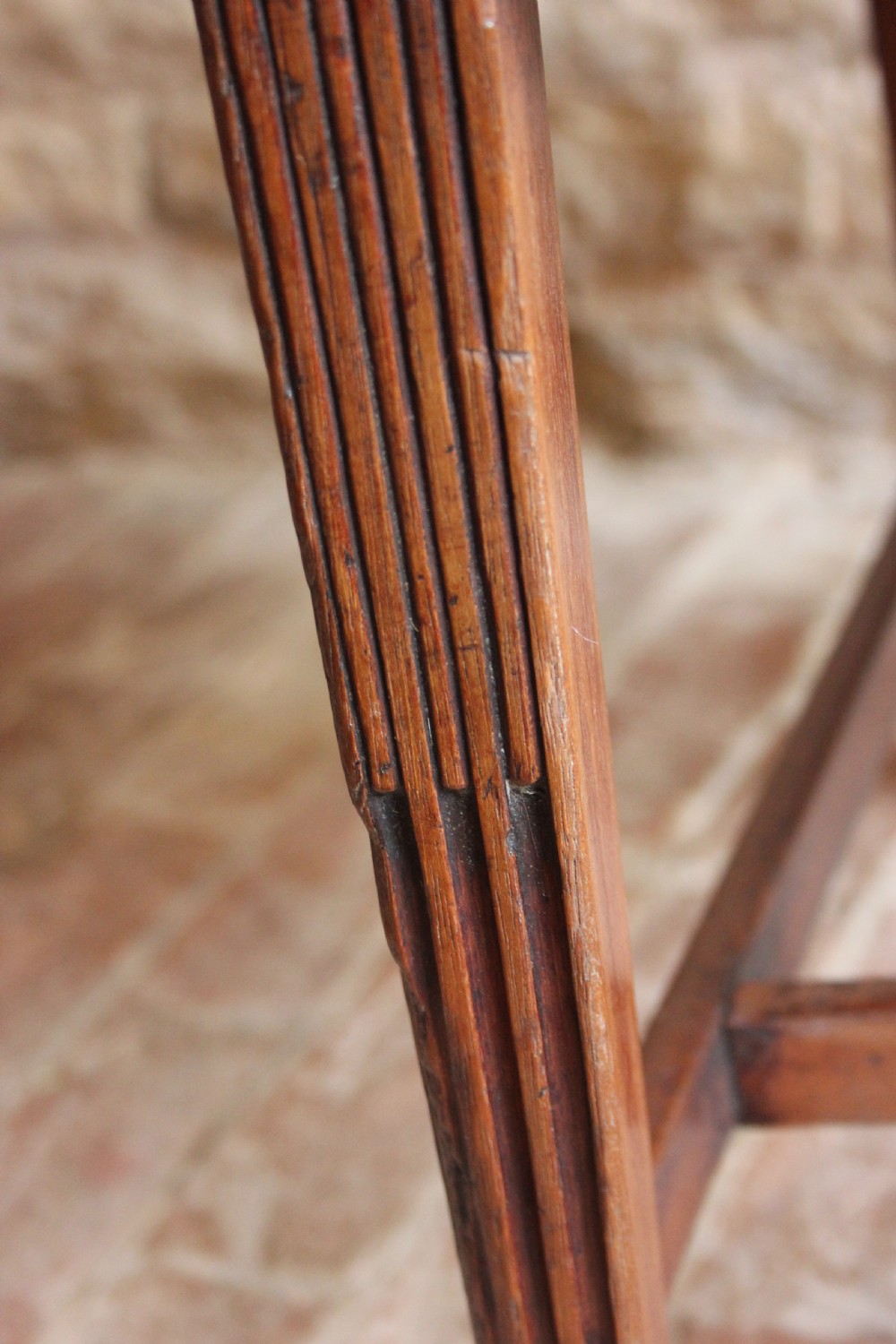 A pair of mahogany, Hepplewhite period hall chairs View VII