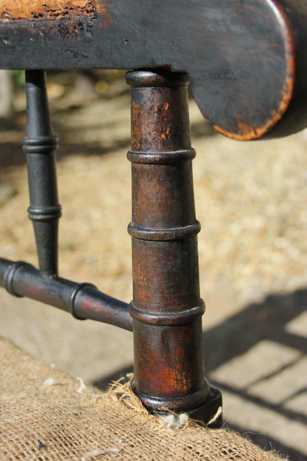 A 19th century Ebonised armchair  View VI