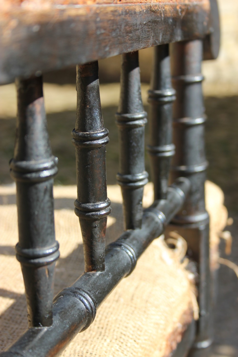 A 19th century Ebonised armchair  View IX