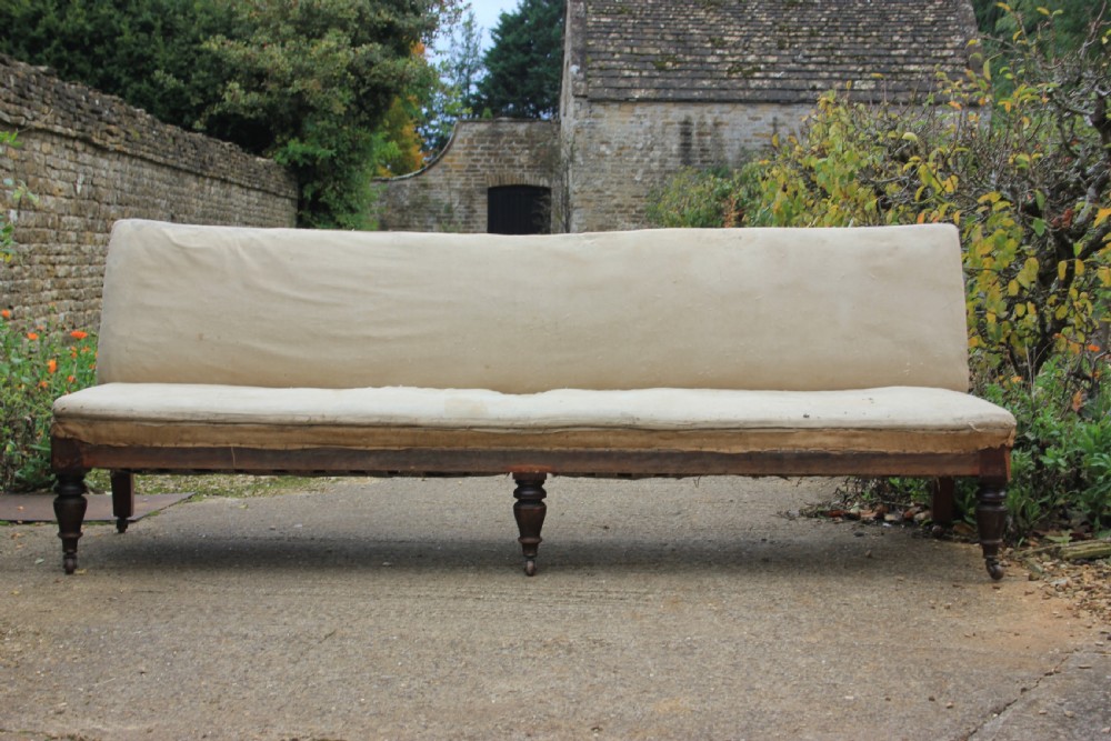 19th century Upholstered hall bench  View II