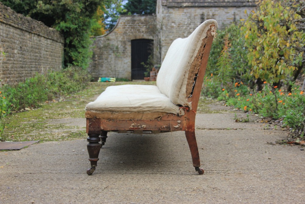 19th century Upholstered hall bench  View III