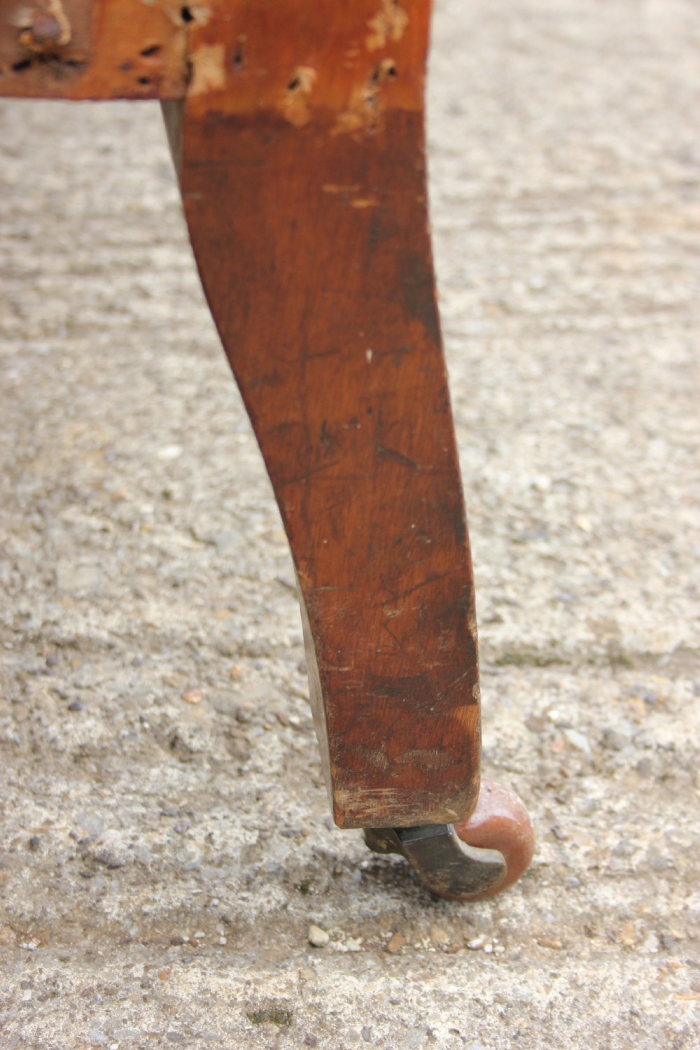 19th century Upholstered hall bench  View V