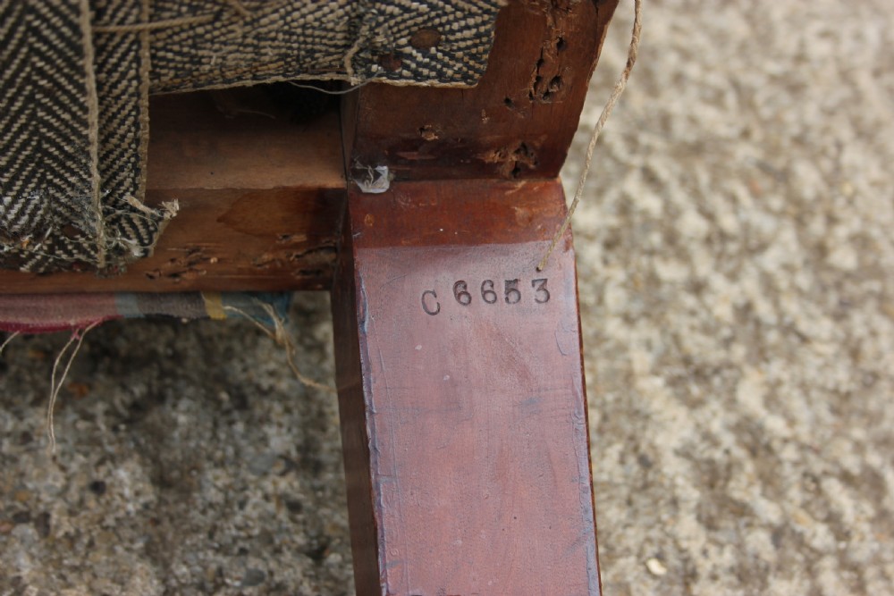 19th century Upholstered hall bench  View VI