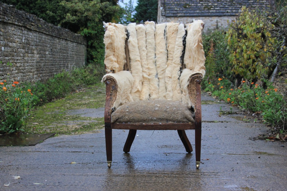 A georgain barrel back armchair View III