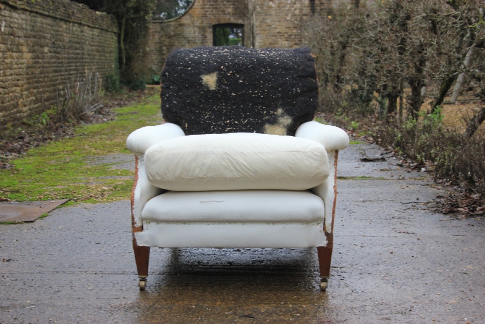 A deep seated flat-arm chair View IV