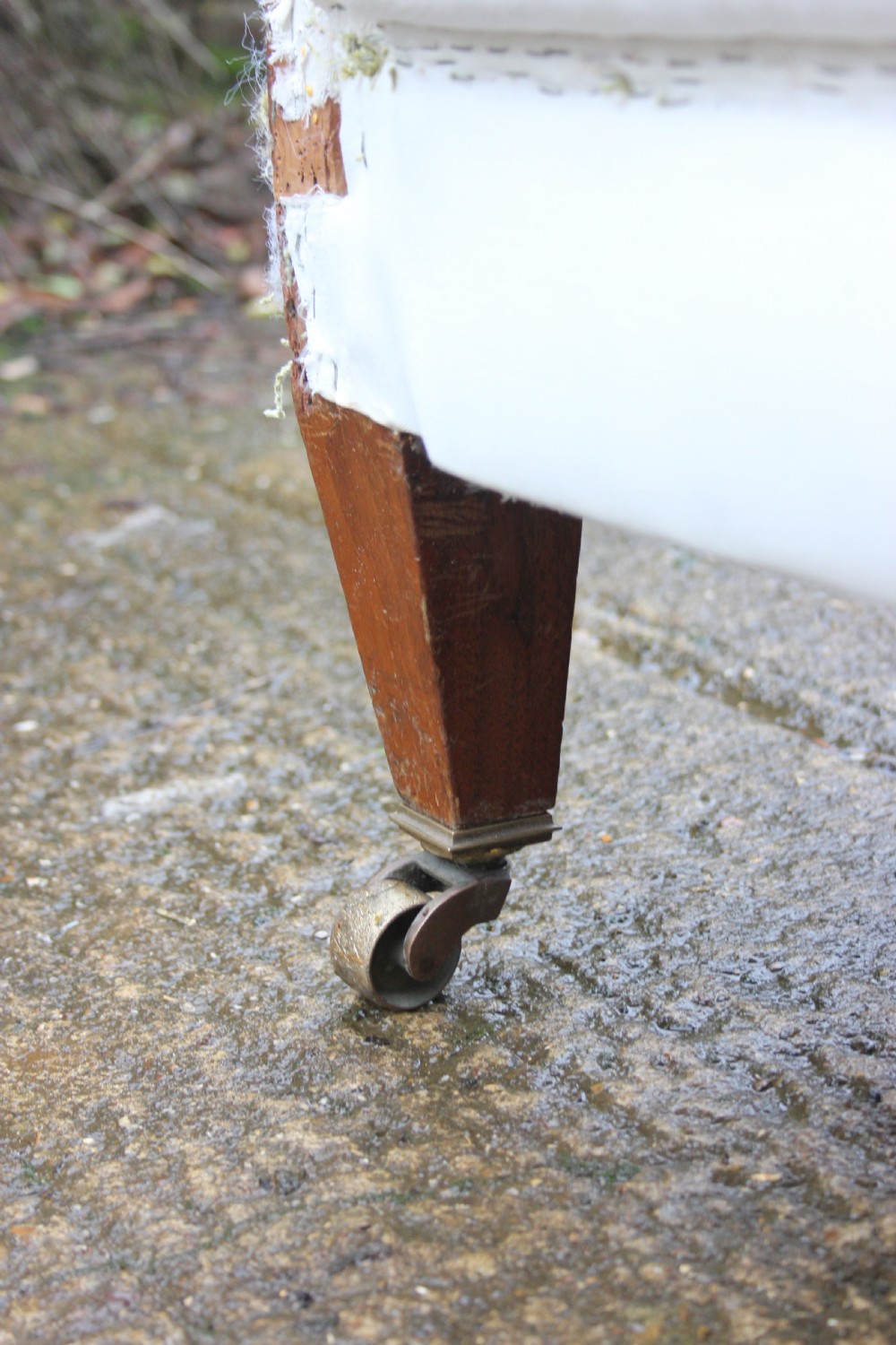 A deep seated flat-arm chair View V