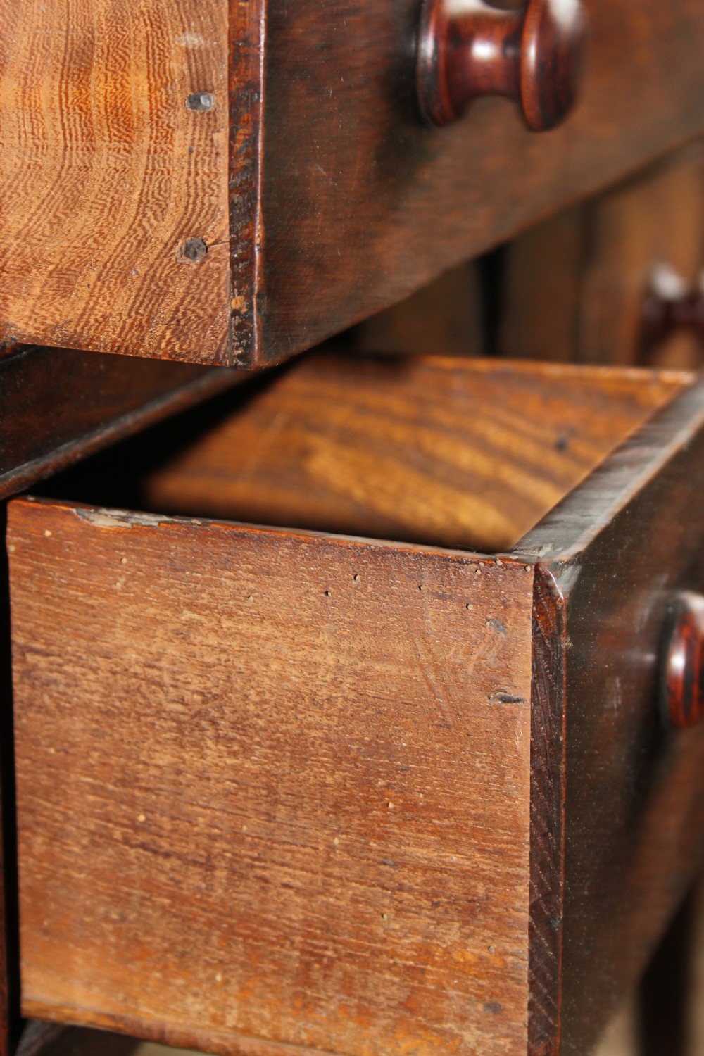 An Unusual 18th century oak lowboy  View IV