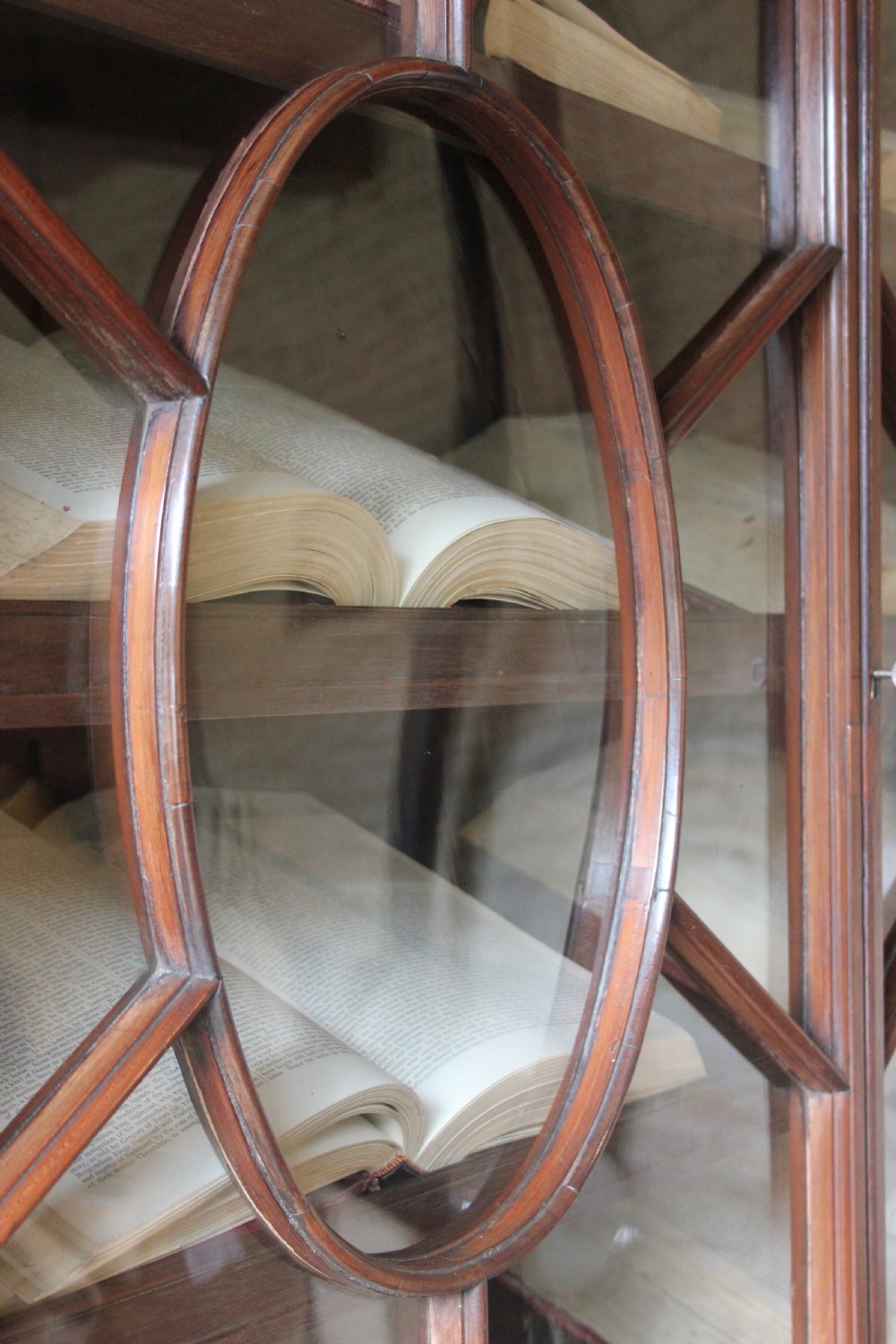 Rare, 18th century mahogany bookcase View II