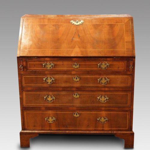 George III Walnut Bureau