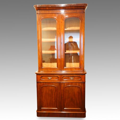 Victorian Mahogany Chiffonier Bookcase