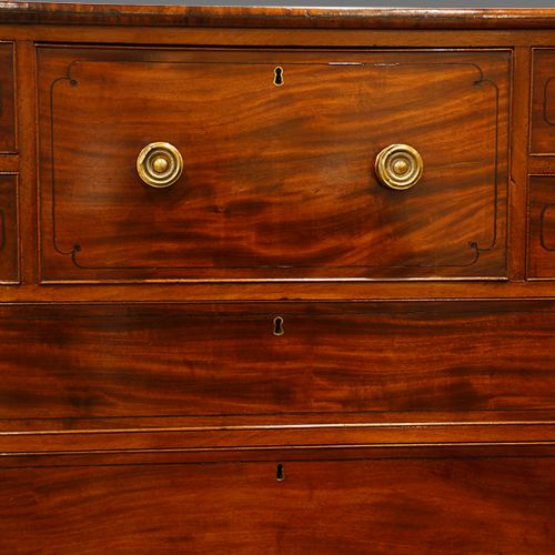 fig 1. Large Regency mahogany chest of drawers