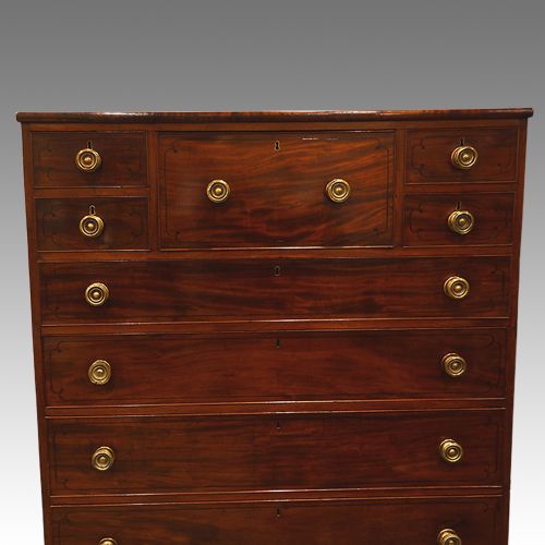 fig 2. Large Regency mahogany chest of drawers