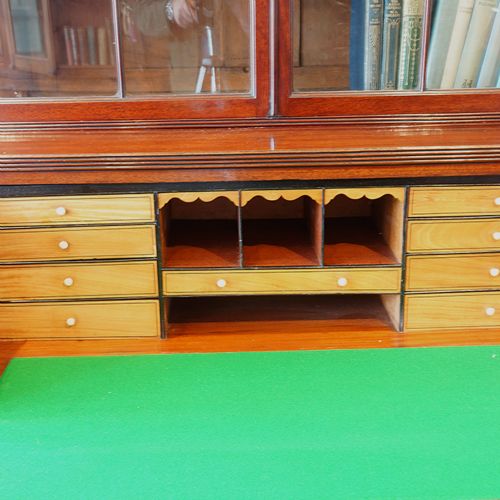 fig 4. Regency inlaid mahogany secretaire bookcase