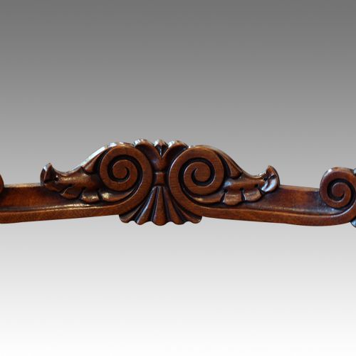 fig 2. Pair of William IV mahogany scroll arm-chairs