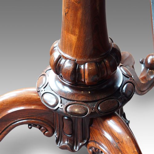 fig 1. 19thc. circular rosewood dining table