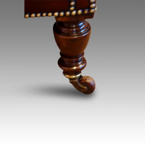 fig 2. Victorian leather reading chair by Shoolbread