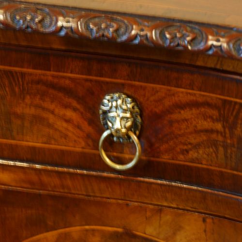 fig 2. Mahogany serpentine sideboard in the Georgian style