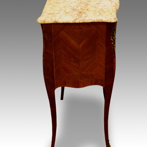 fig 2. Pair of French walnut bedside cabinets