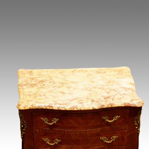 fig 3. Pair of French walnut bedside cabinets