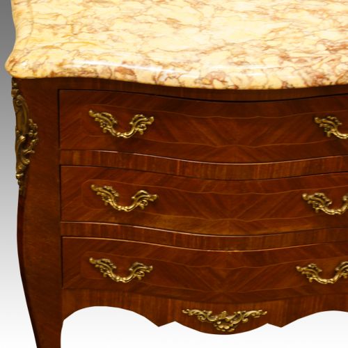fig 4. Pair of French walnut bedside cabinets