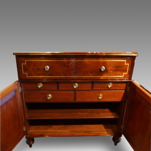 fig 1. Regency brass inlaid secretaire chiffonier