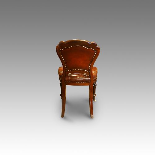 fig 2. Set of 6 Victorian leather chairs