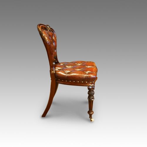 fig 3. Set of 6 Victorian leather chairs
