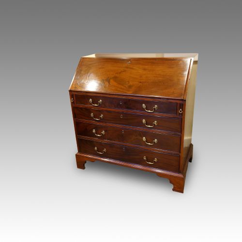 George III Mahogany Bureau