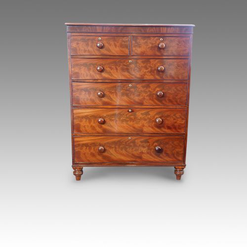 Antique Mahogany 2 Part Chest of Drawers
