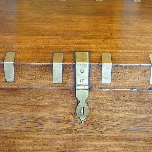 fig 1. Antique brass bound campaign trunk
