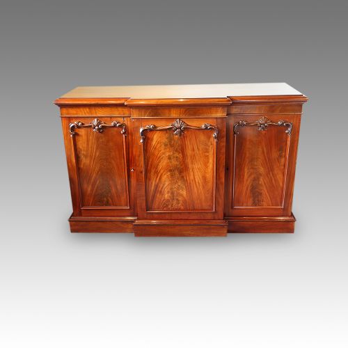 Victorian Mahogany Breakfront Sideboard