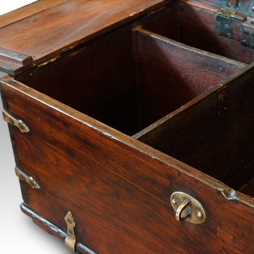 fig 2. Antique Colonial hardwood merchants chest