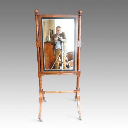 Regency Mahogany Cheval Mirror