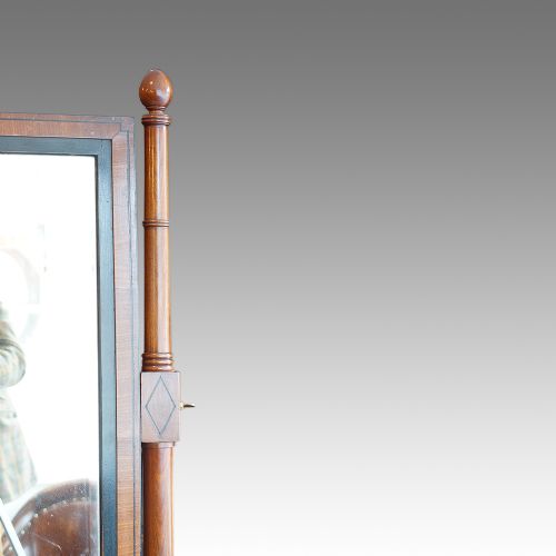 fig 1. Regency mahogany cheval mirror