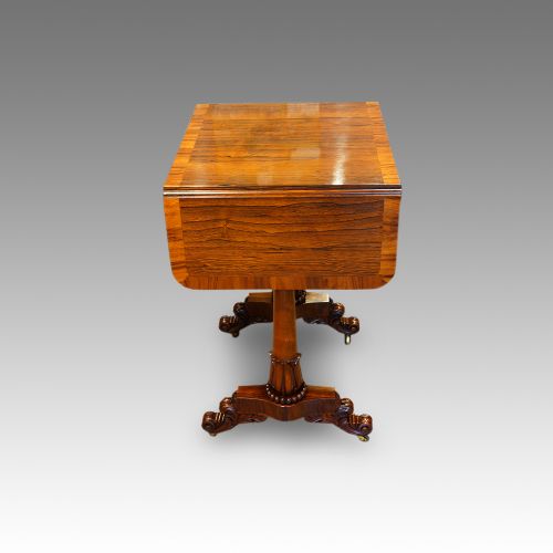 fig 1. William IV rosewood worktable