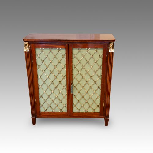 fig 1. Pair of Regency style mahogany cabinets