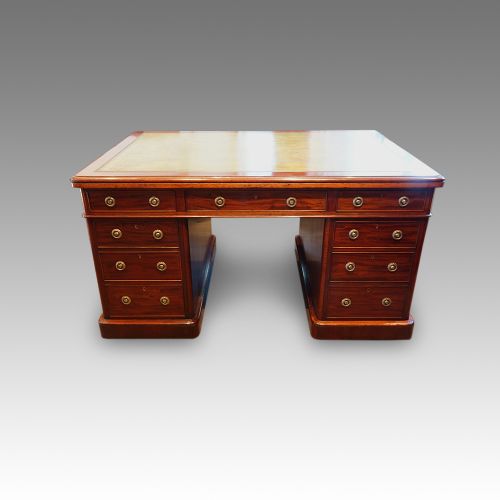 Victorian Mahogany Partners Desk
