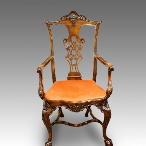 fig 1. Set of 8 Antique dining chairs