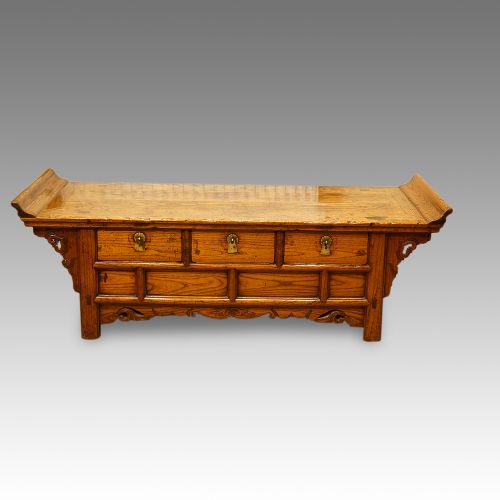 Chinese Antique Elm Low Table