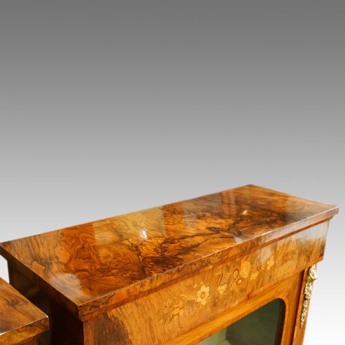 fig 3. Pair of Victorian walnut pier cabinets