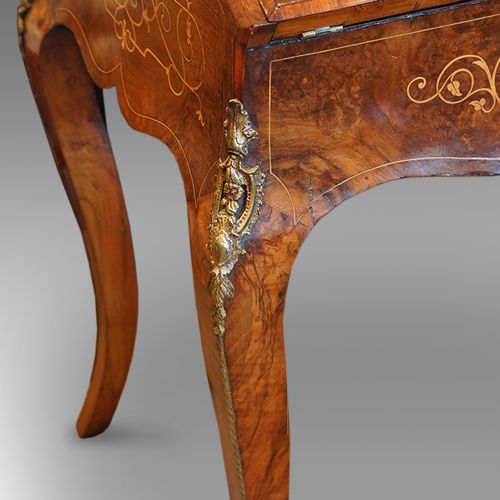 fig 2. Victorian walnut bureau de dame