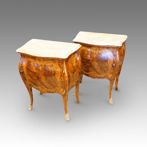 fig 1. Pair of antique bedside cabinets