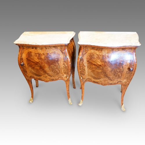 fig 2. Pair of antique bedside cabinets