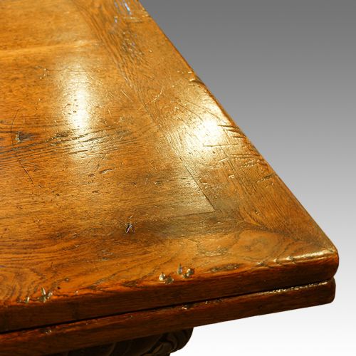 fig 6. Harrods Oak refectory draw-leaf dining table
