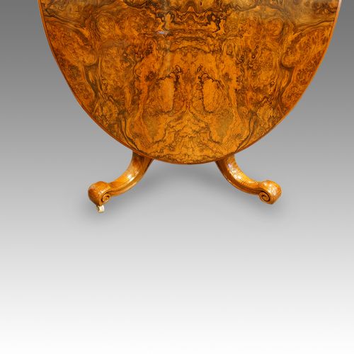 fig 2. Victorian burr walnut oval dining table
