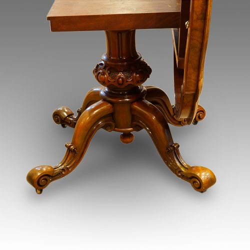 fig 2. Victorian shaped walnut dining table