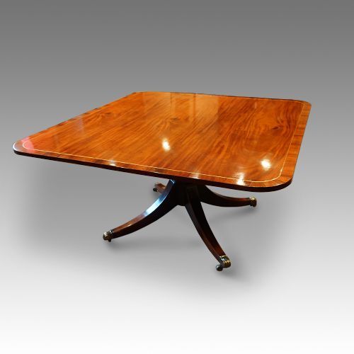 fig 1. Regency brass inlaid mahogany large breakfast table