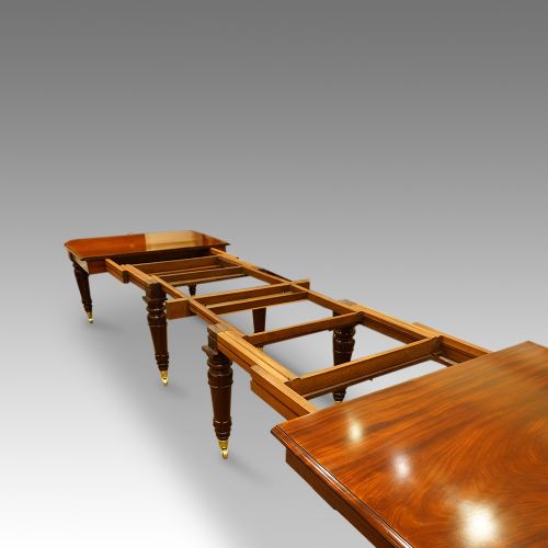 fig 1. William IV mahogany 16 seat dining table