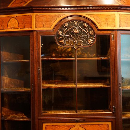 fig 2. Art Nouveau inlaid display cabinet