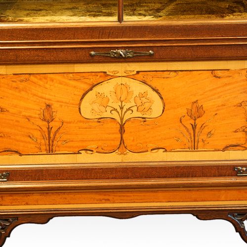 fig 3. Art Nouveau inlaid display cabinet